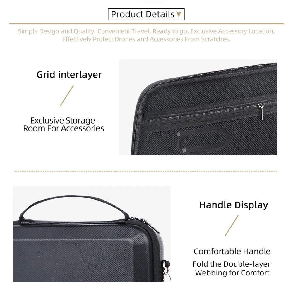 Compact Waterproof PU Leather Case for DJI OsmoAction 6 (2023)