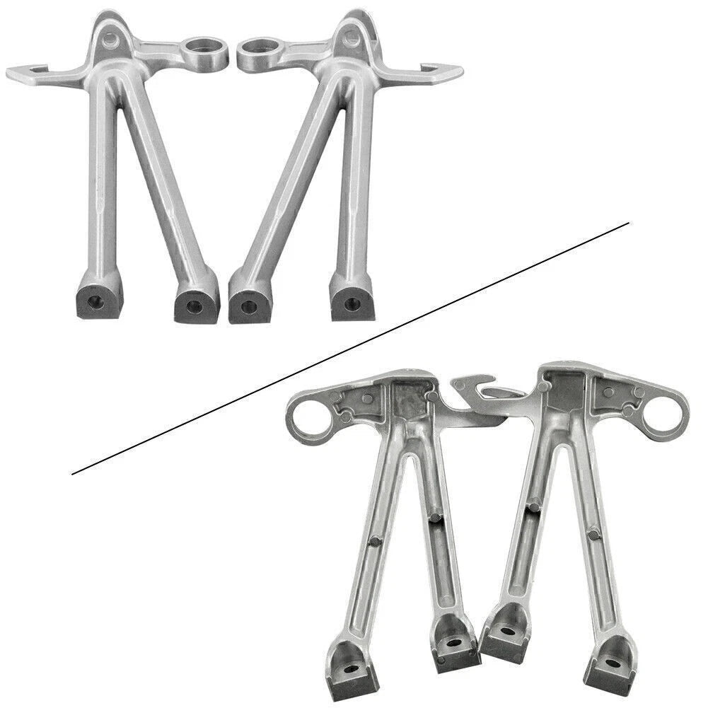 Rear Passenger Footrest Pedals with Brackets for Suzuki GSXR1000 (2007–2008)