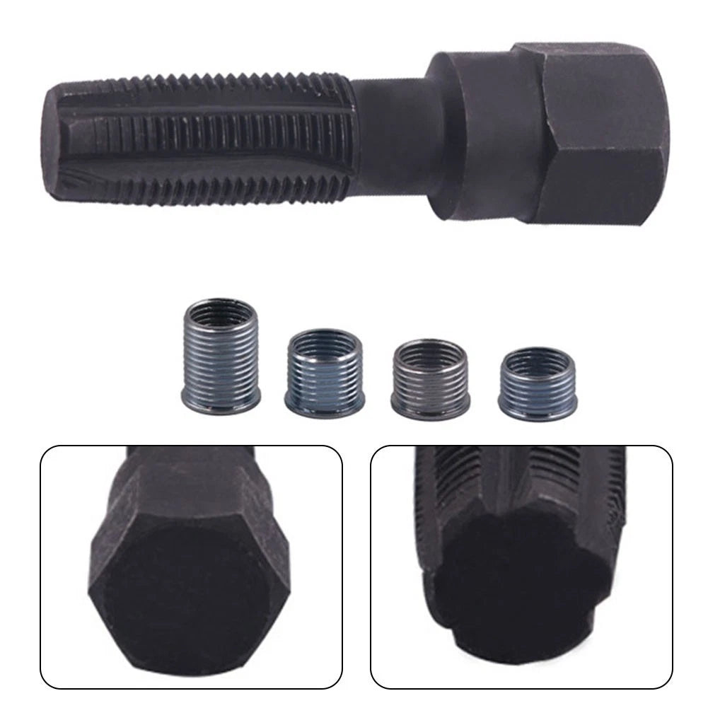 Reamer Tap Tool Thread Repair Kit 5pcs for Vehicle