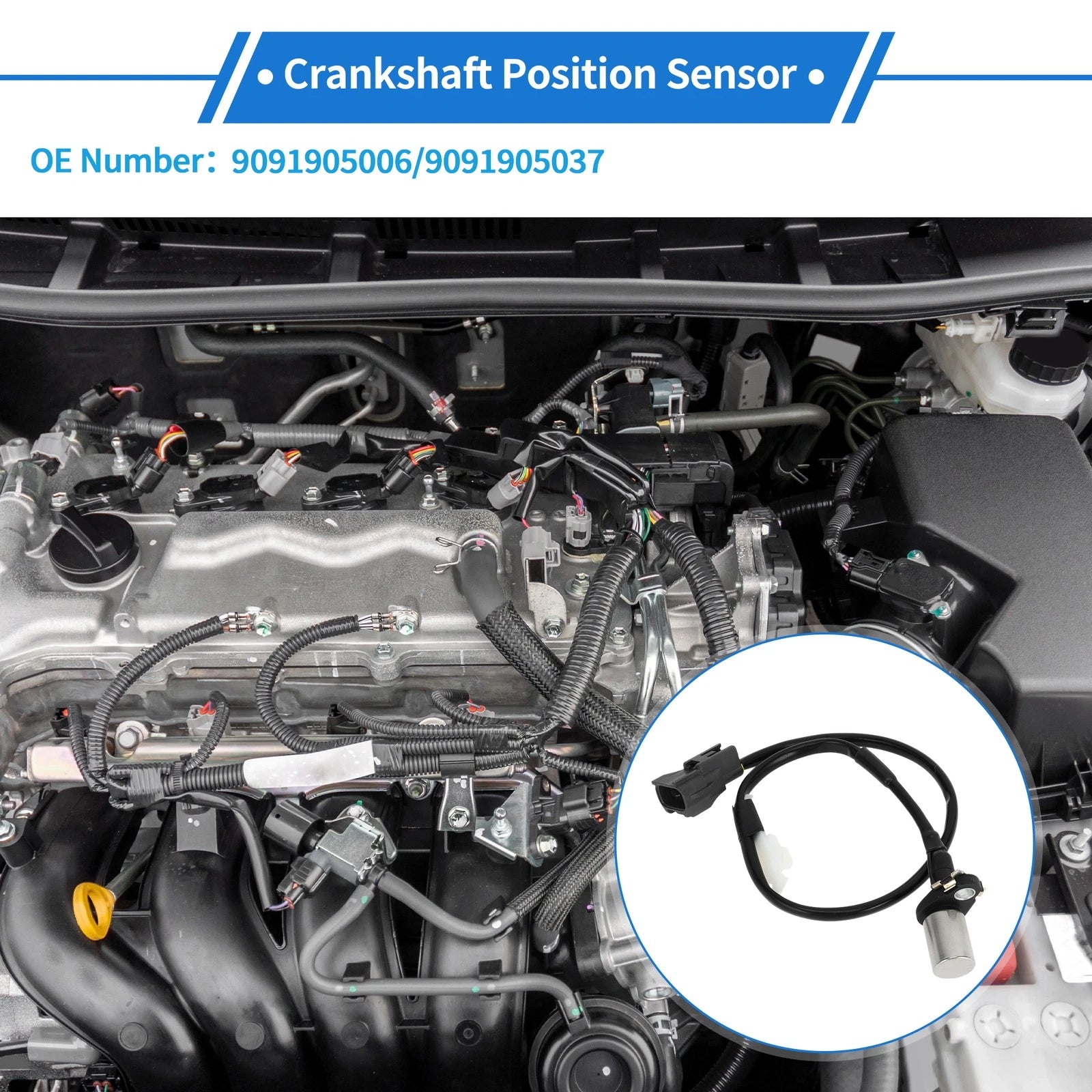 Crankshaft Position Sensor for Toyota Supra 3.0 (1993–1998) Replacement
