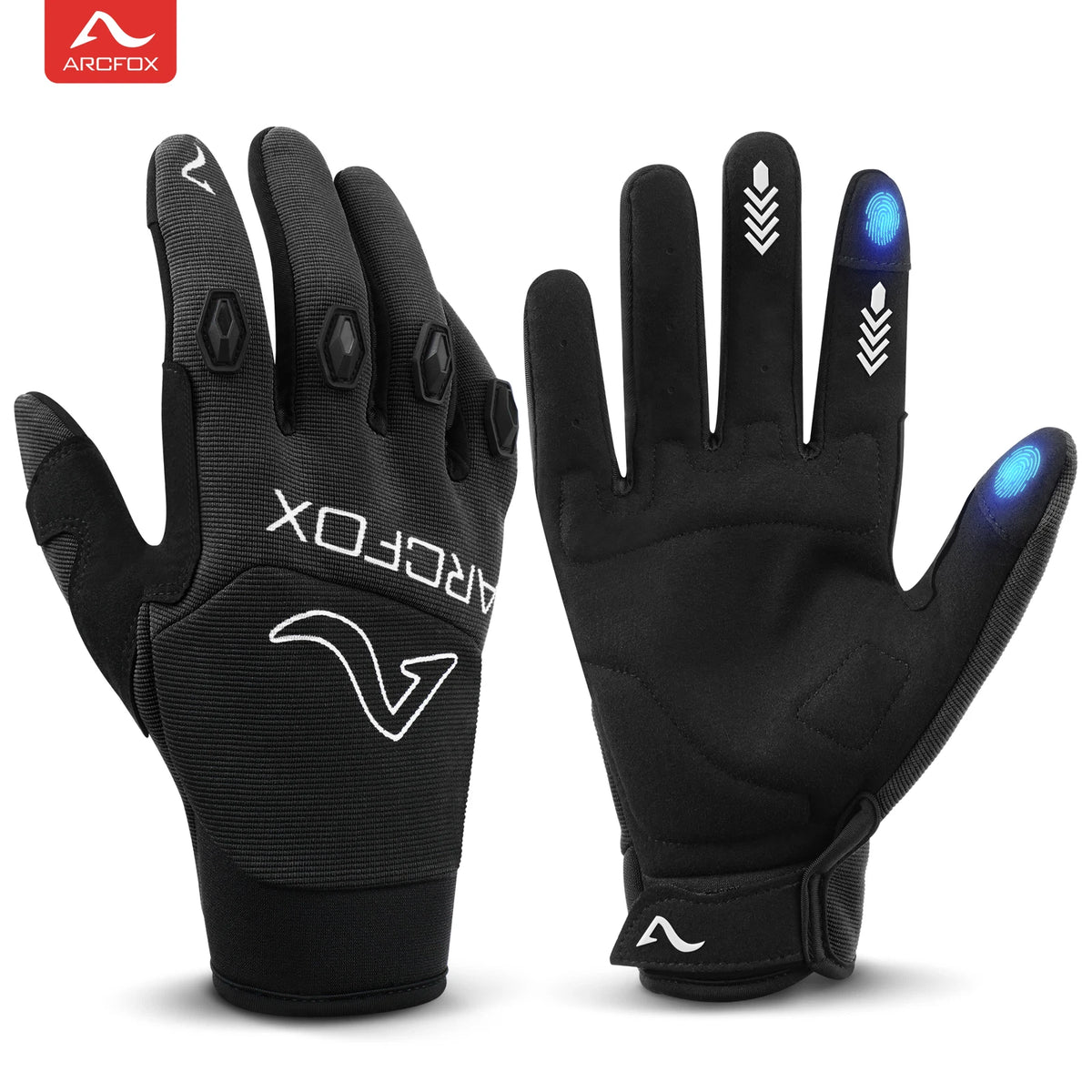 Touch Screen Full Finger Motorcycle Gloves for Cycling