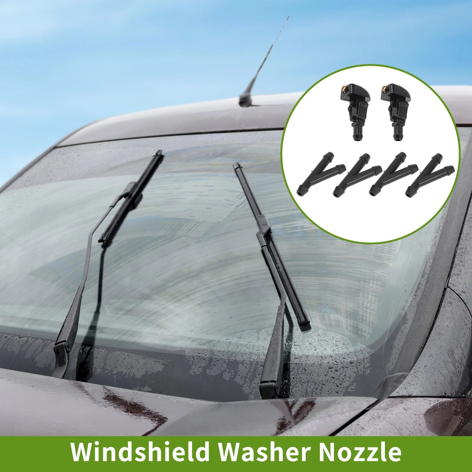 Windshield Washer Nozzle With Hose Connector for Ford Focus (2012–2018)