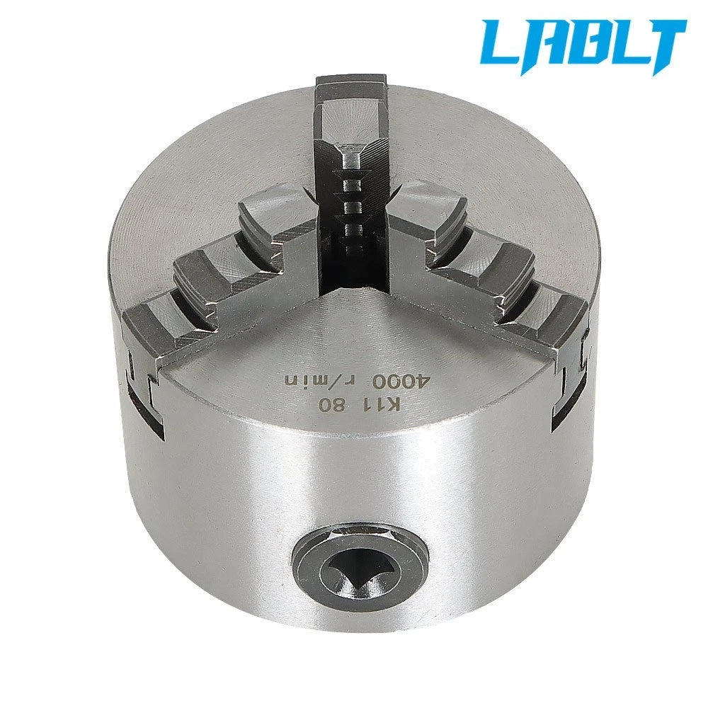 3" Lathe Chuck K11-80 for CNC Milling Machine (Self-Centering)