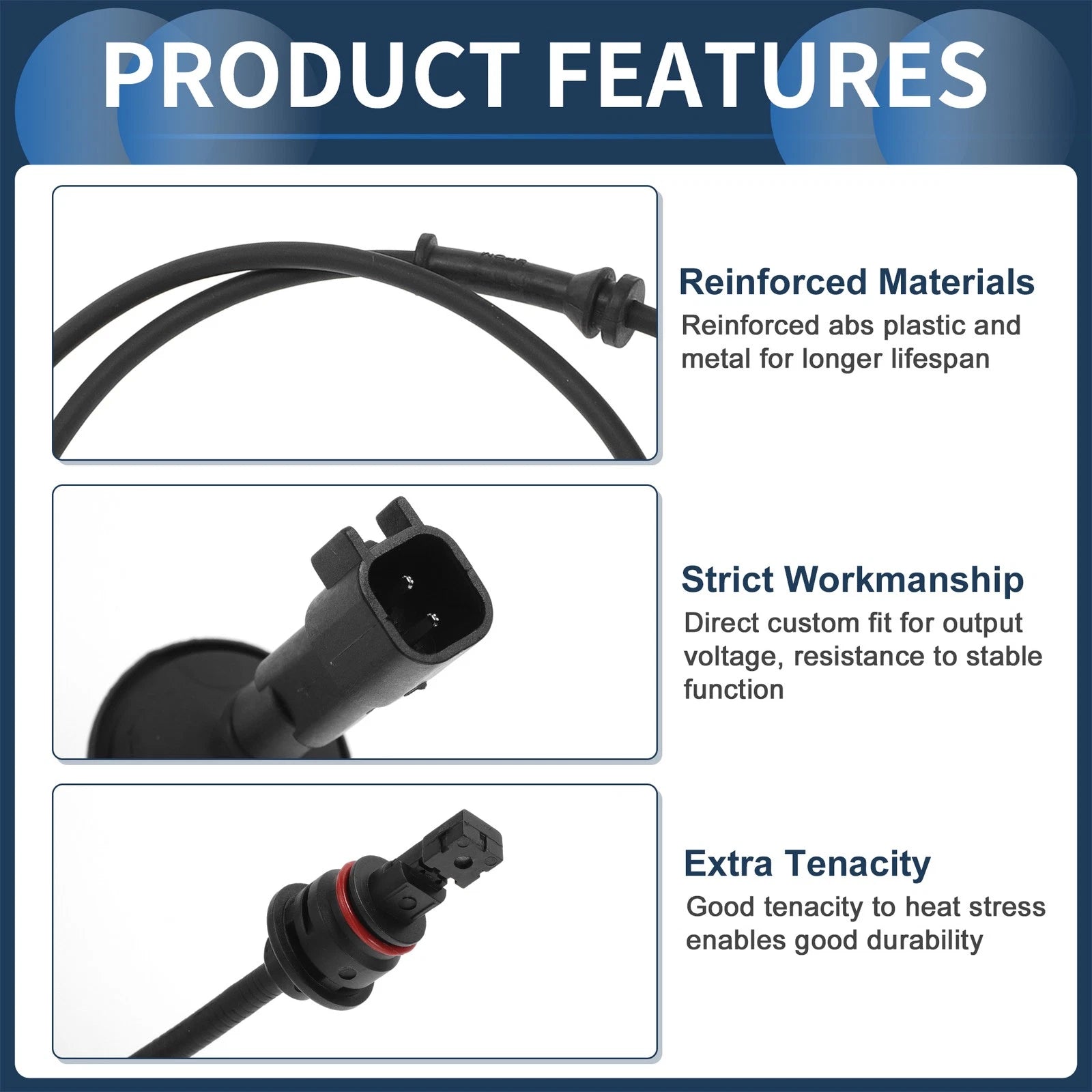 ABS Wheel Speed Sensor Rear Replacement for Chrysler Grand Voyager (2008–2018)