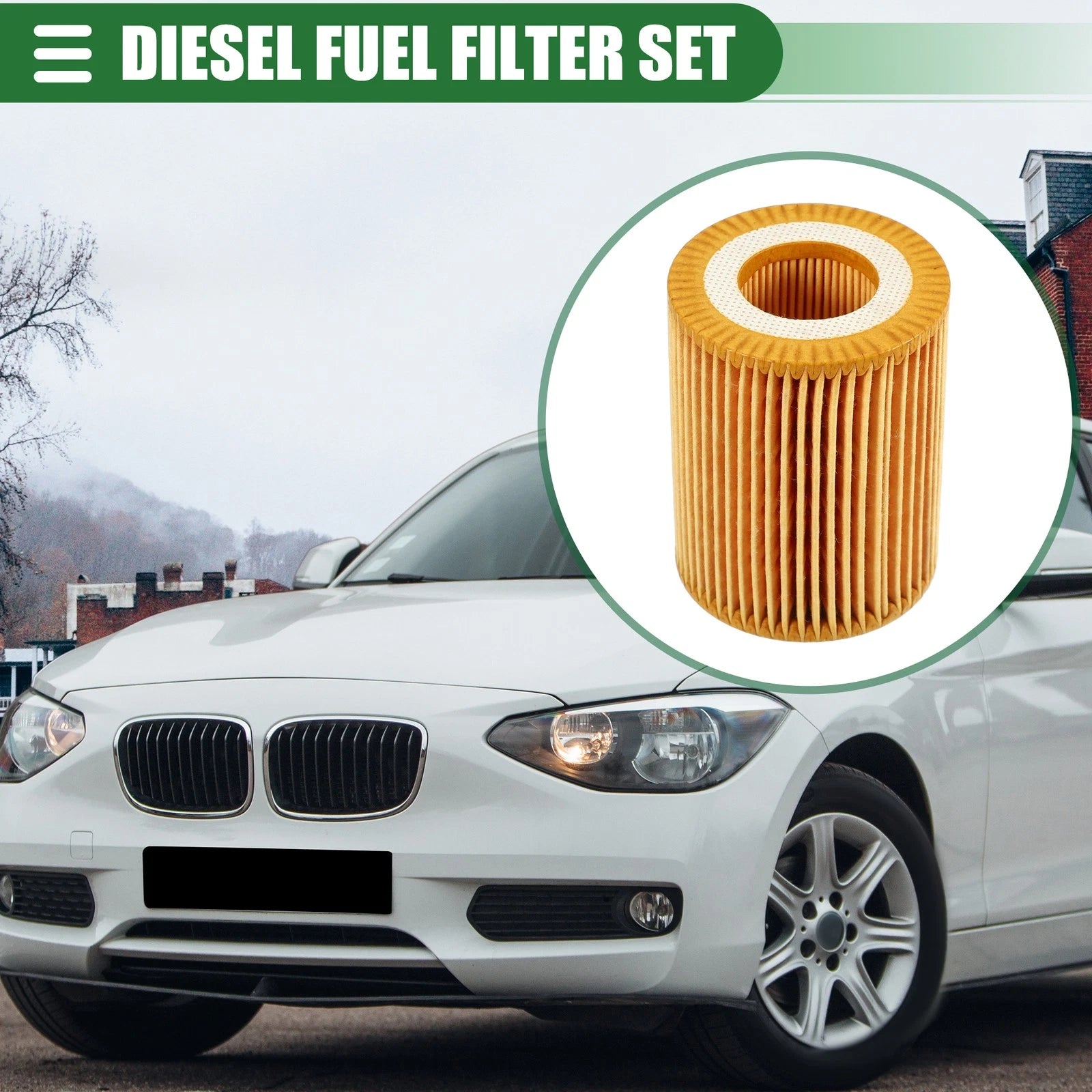 Set Engine Oil Filter Fuel Filter for BMW F20 (2010–2015)