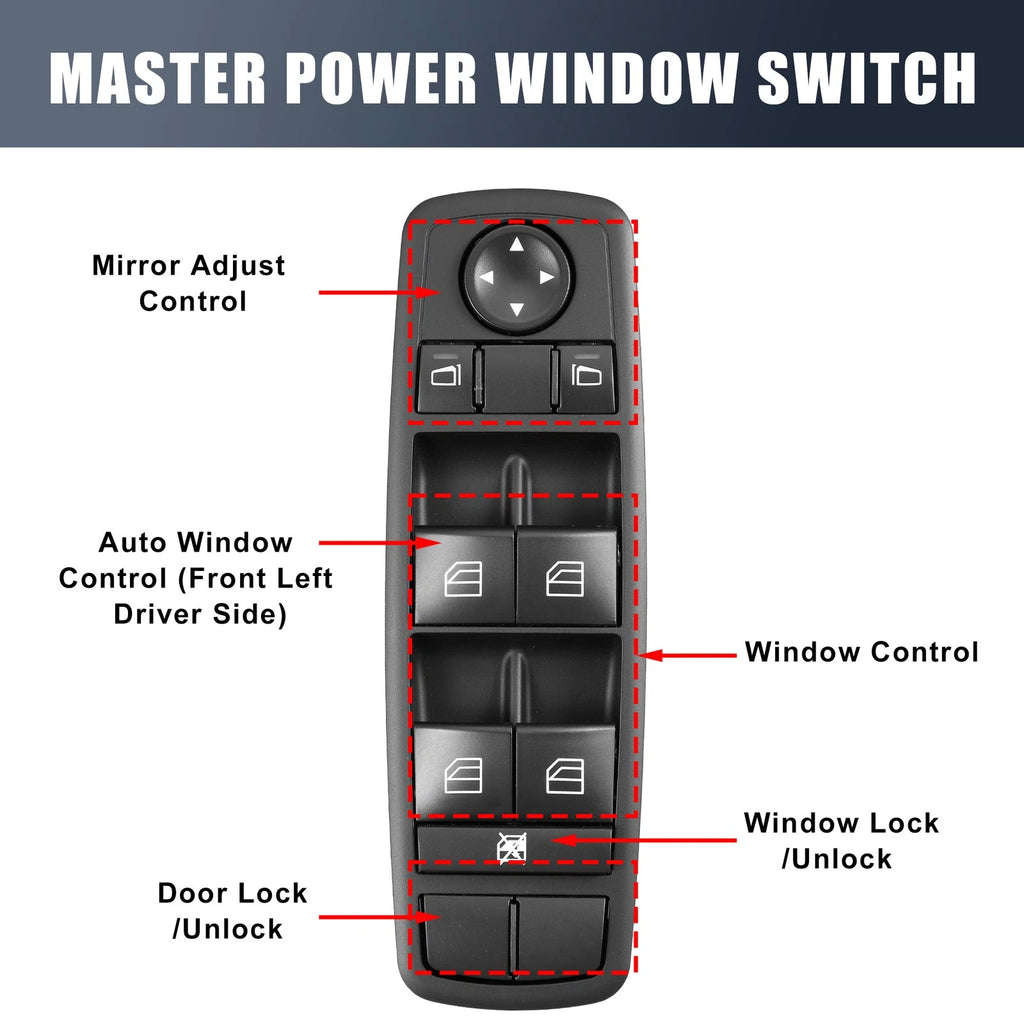 Power Window Switch for Mercedes-Benz R320 (2007–2009)
