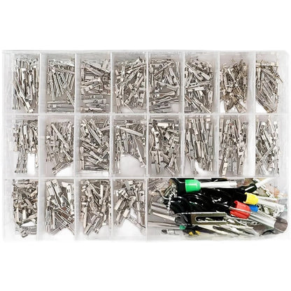 340 Piece Terminal Pin Set for Automotive Electrical Applications (1mm to 3.5mm)