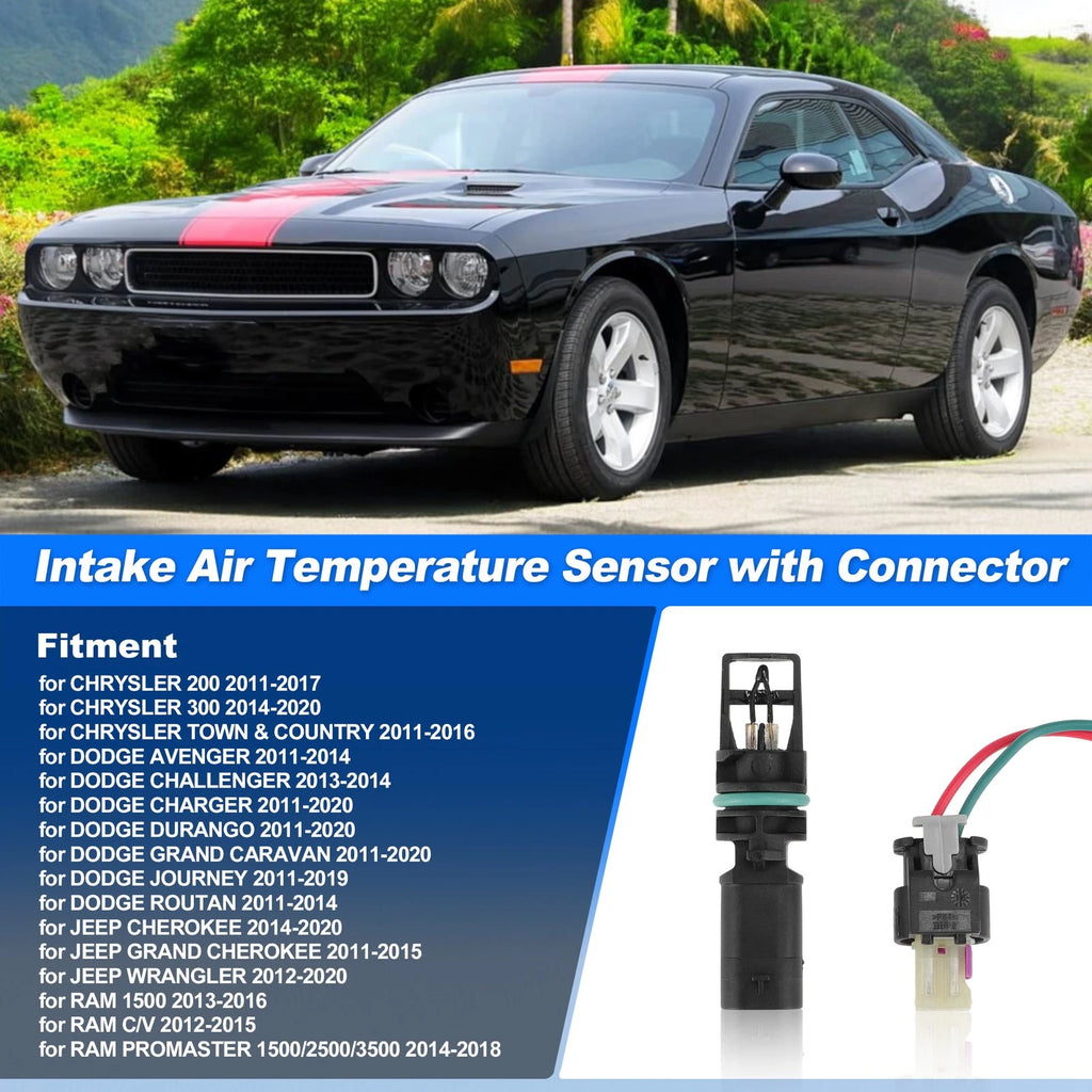 Ambient Air Temperature Sensor Replacement with Connector for Jeep Wrangler (2011–2017)