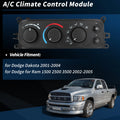 A/C Heater Climate Control Module for Dodge Ram 1500 2500 3500 (2002–2005)