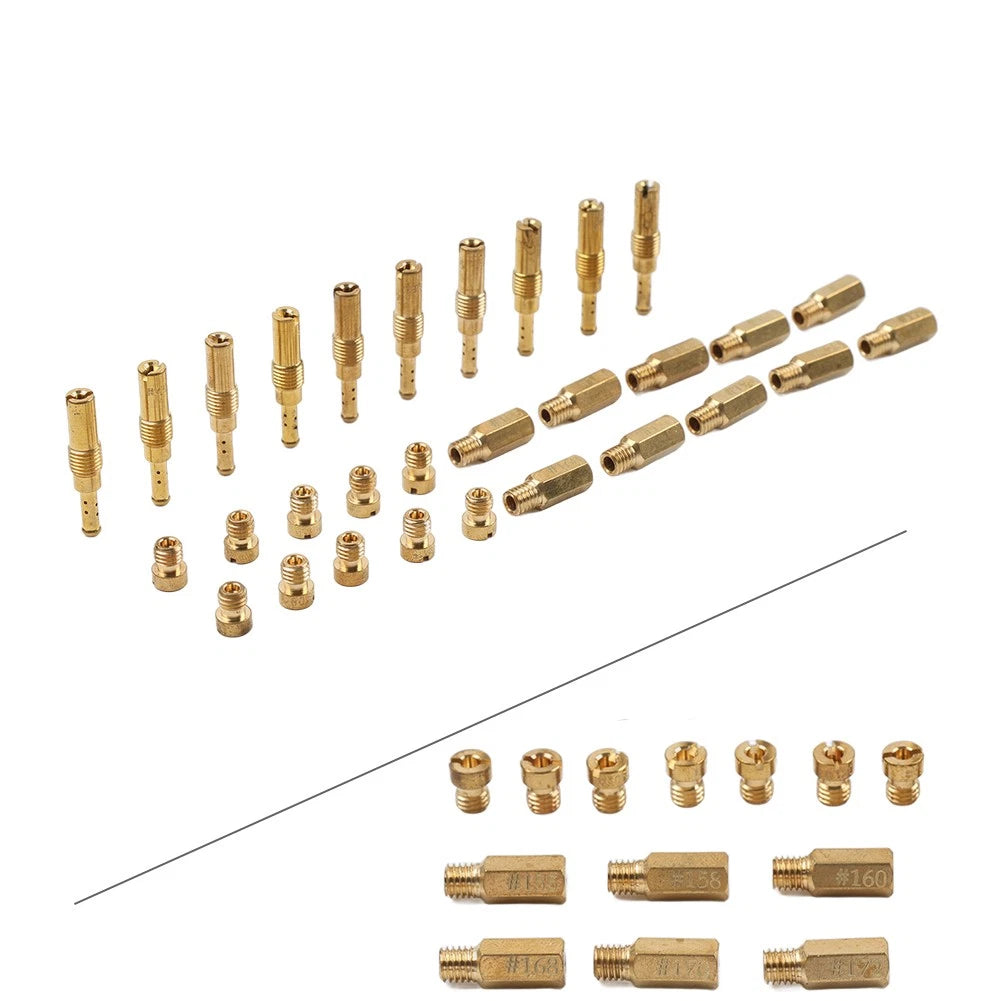 20 Pcs Carburetor Main Jets & 10 Pcs Pilot Jets Kit for PWK CVK