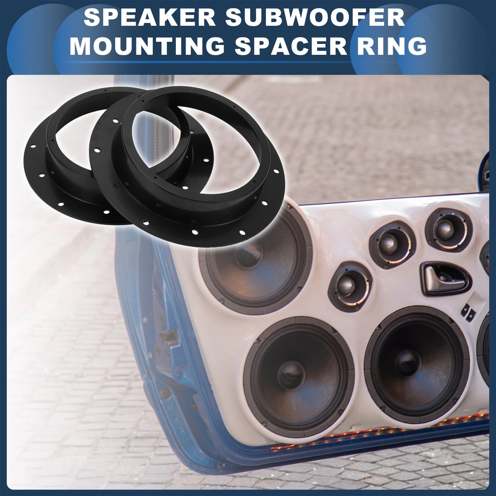 Tweeter Speaker Spacer Ring Adapter Replacement for Volkswagen Transporter T5 (2003–2015)