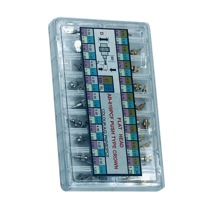 Watch Pusher Button Crown Assortment for Chronograph (54 Pack)