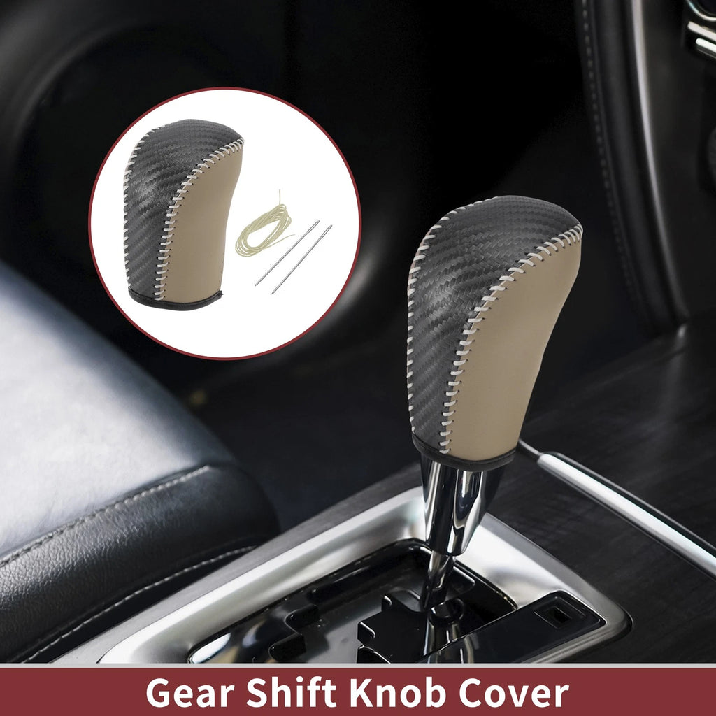 Gear Shift Knob Cover Beige Replacement for Subaru Forester (2006–2012)