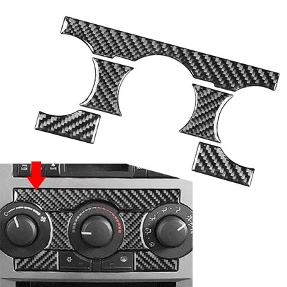 Carbon Fiber AC Climate Control Panel Cover Trim for Chrysler 300 300C (2005–2010)