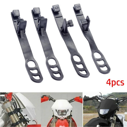 4× Headlight Rubber Straps For Off-road Motorcycle Headlight Fixing Rubber Strip