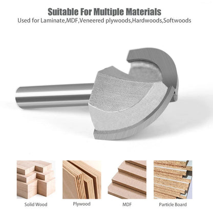 8mm Shank Round Nose Cove Core Box Router Bit for