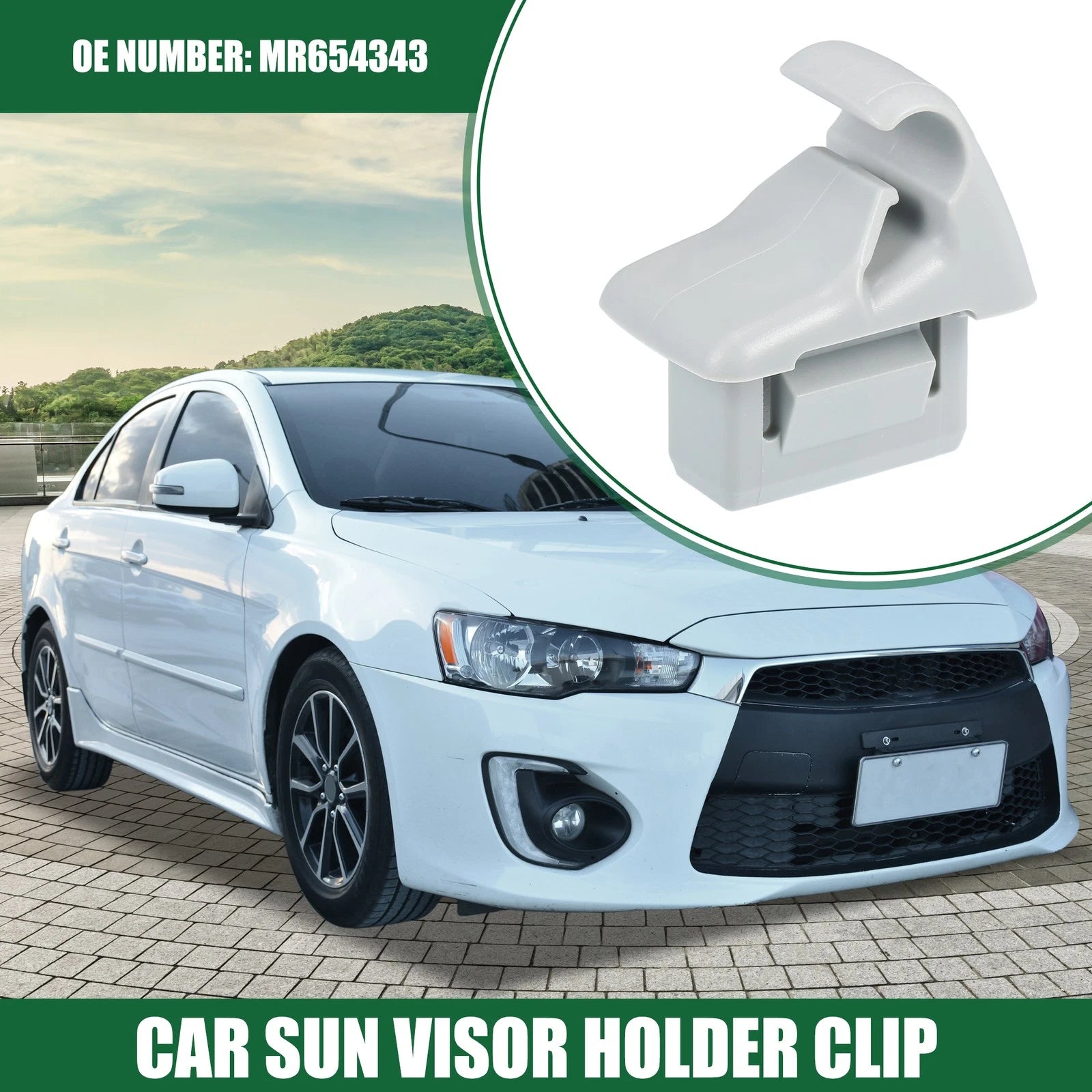 Sun Visor Holder Clip Replacement for Mitsubishi Lancer (2006–2017)