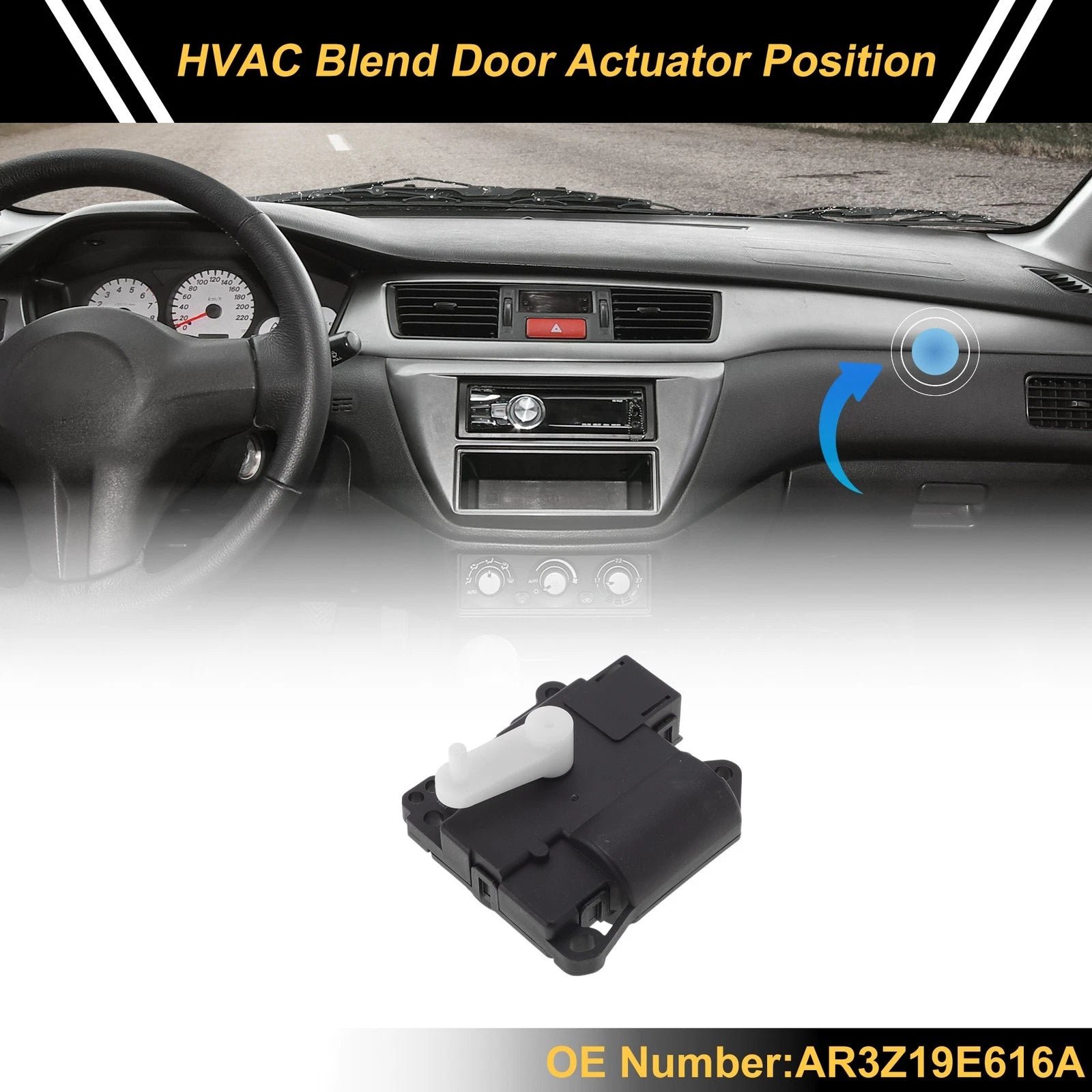 HVAC Heater Blend Door Actuator Replacement for Ford Thunderbird (2002–2005)
