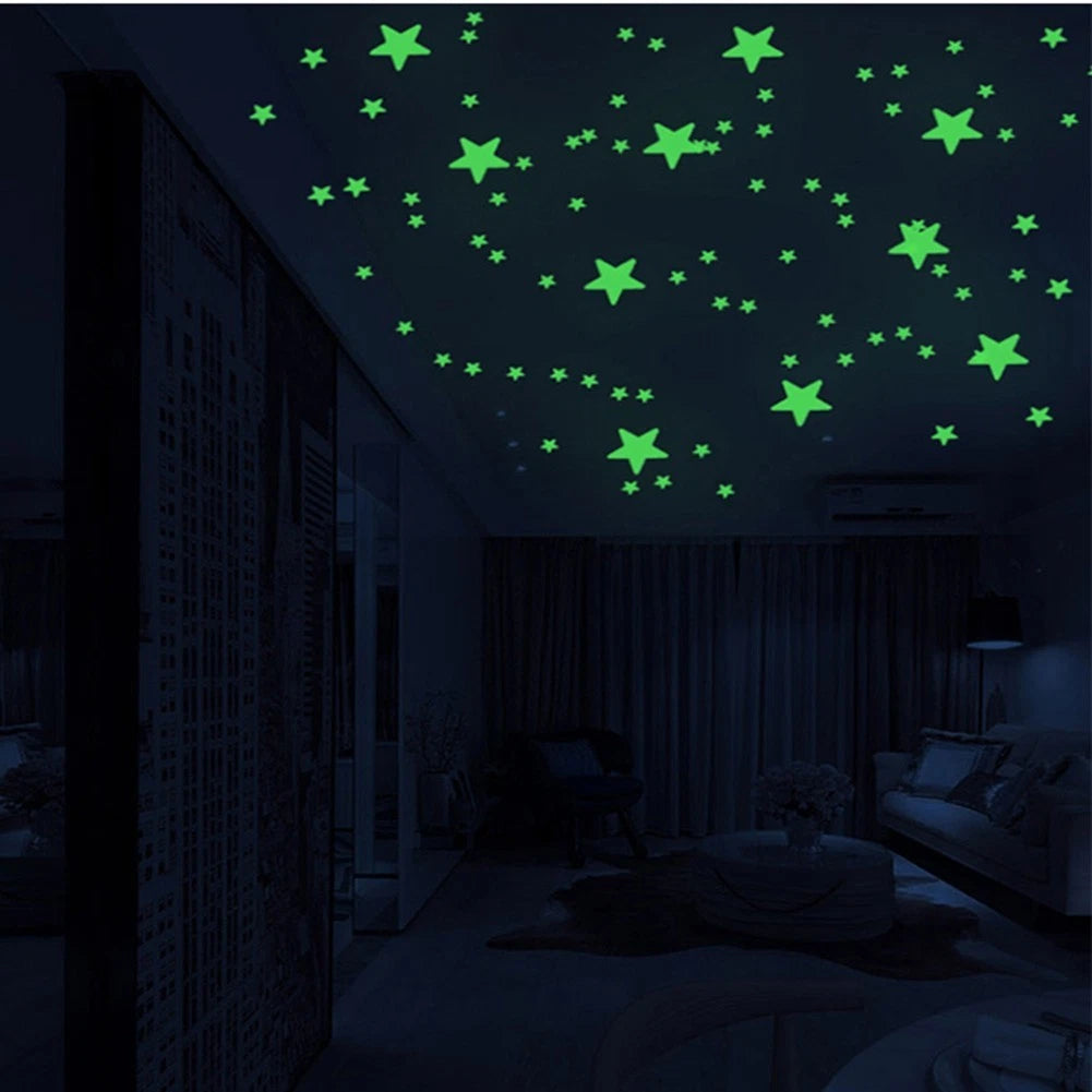 Enchanting Luminous Star Decals for Unique Room Decor