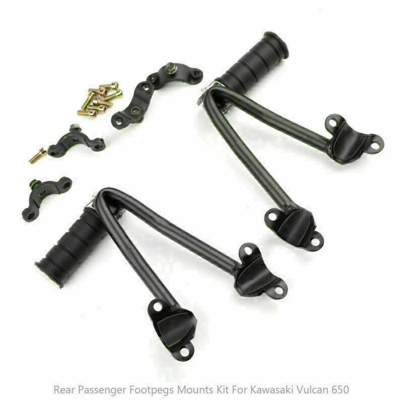 Rear Passenger Foot Peg Bracket for Kawasaki Vulcan 650 VN650 (2015–2023) Black T9