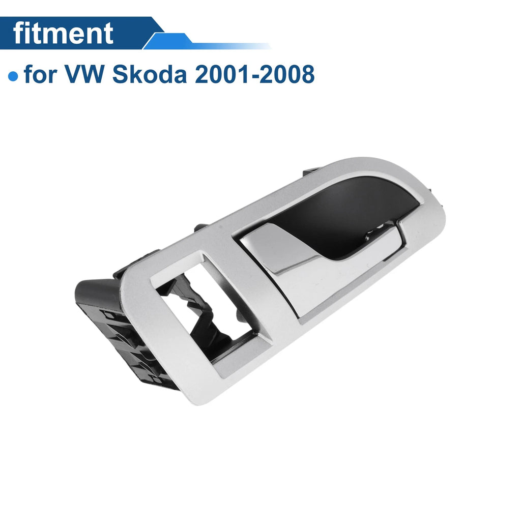 Front Driver Side Interior Door Handle for VW Skoda (2001–2008) Chrome