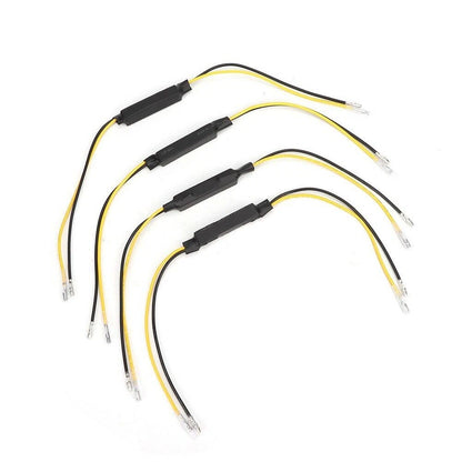Set of 4 LED Load Resistor Decoders for Motorcycle Turn Signal Indicator Light