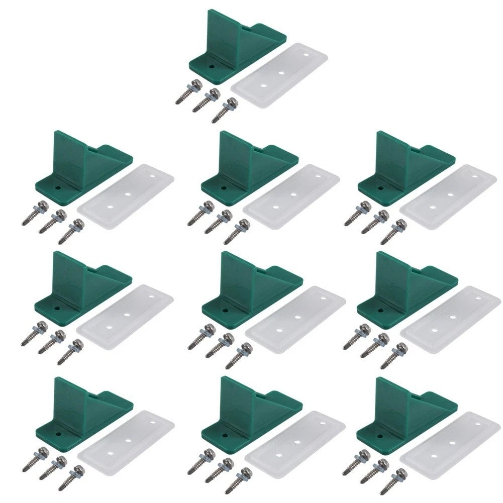 10pcs Snow Guard Set for Metal Roof (Black Green)