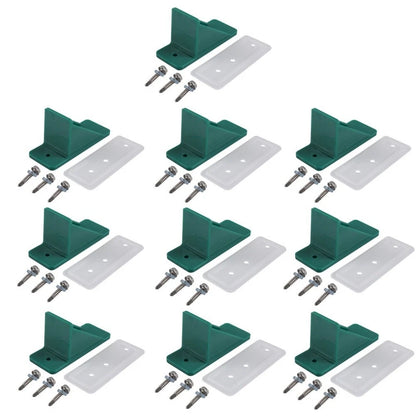 10pcs Snow Guard Set for Metal Roof (Black Green)
