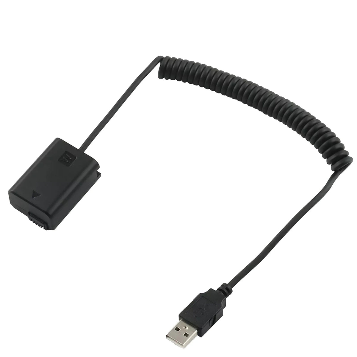 NP-FW50 Dummy Battery Adapter USB Cable for Sony A5000, A3000, NEX5, NEX7, DSC-RX10