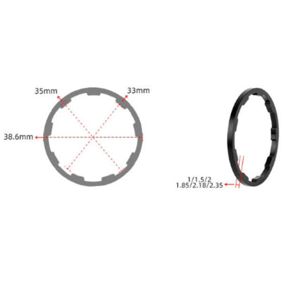 Hub Spacer Kit for Optimal Drivetrain Performance 7 8 9 10 11 Speed