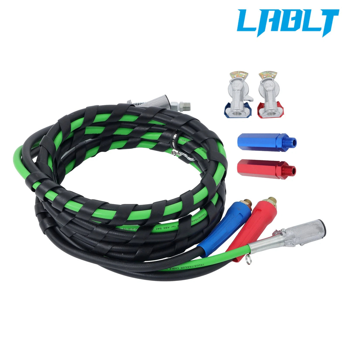 3-in-1 ABS & Air Line Hose Wrap for Semi Truck Trailer (15ft)