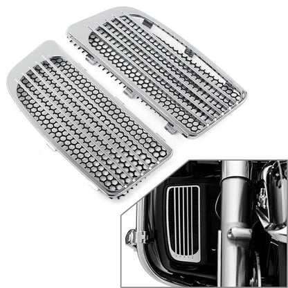 Lower Fairing Radiator Screen Guard Chrome Grills for Harley Road Glide (2014–2020)