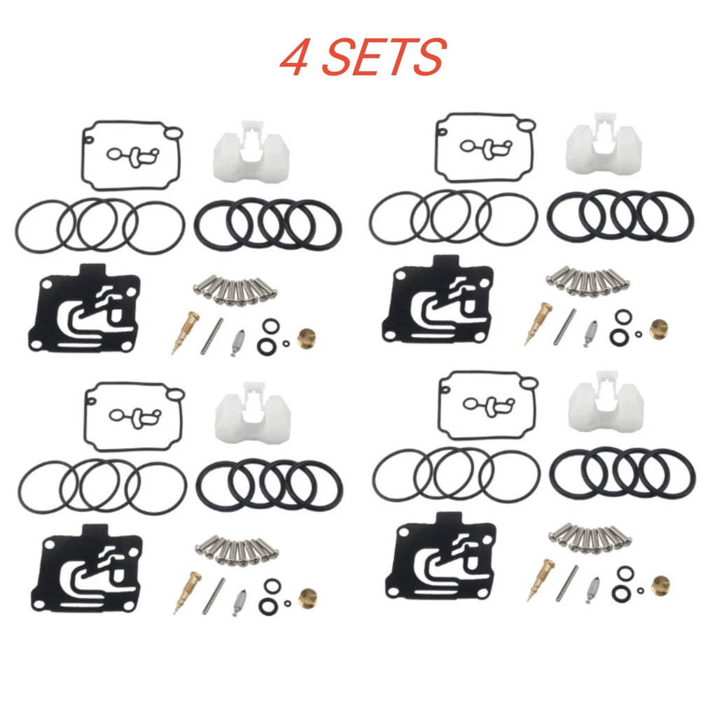 4X Carburetor Rebuild Kit for Yamaha F50-T50hp 4-Str (2001–2004) 62Y-W0093-11-00