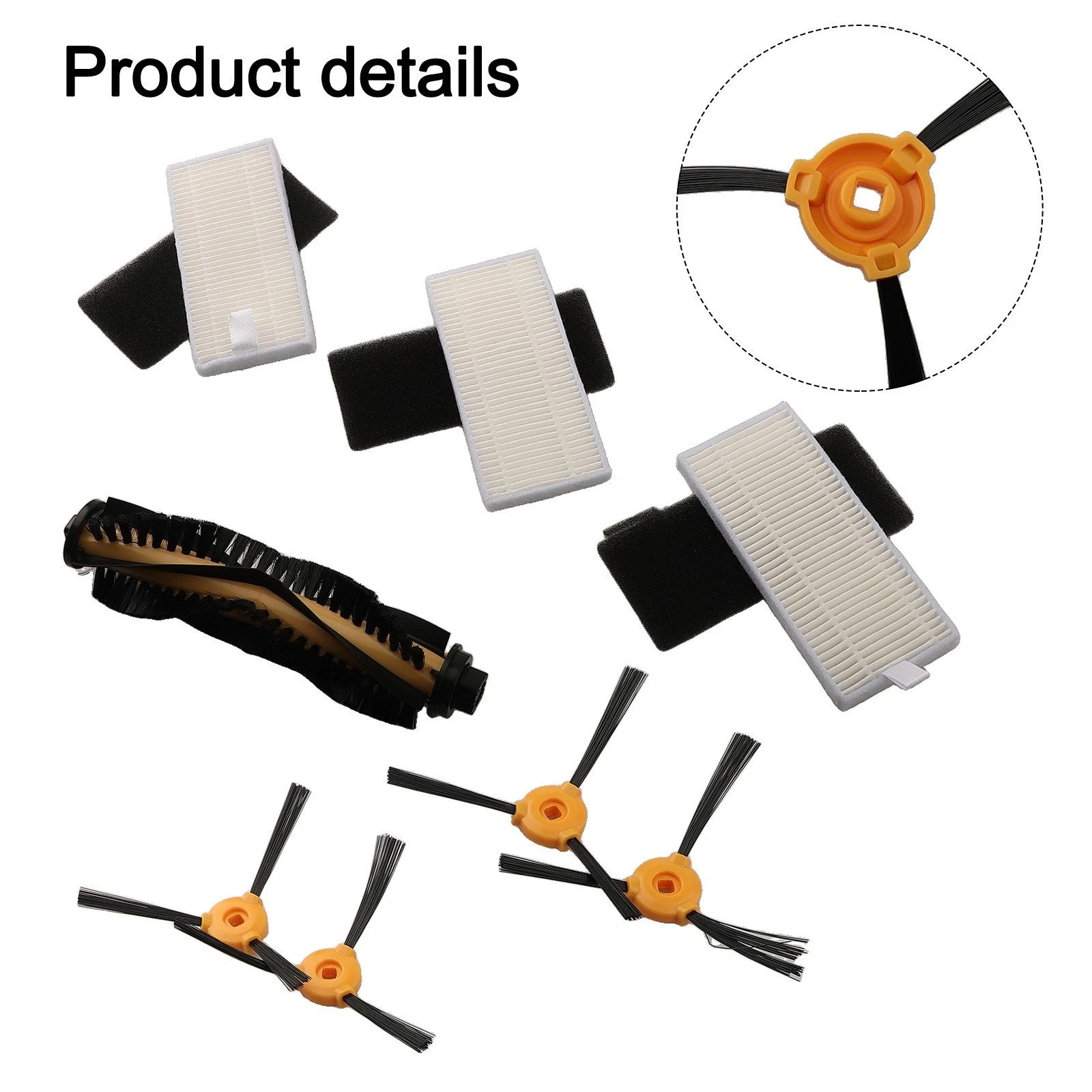 Main Brush Set with Side Brushes for
