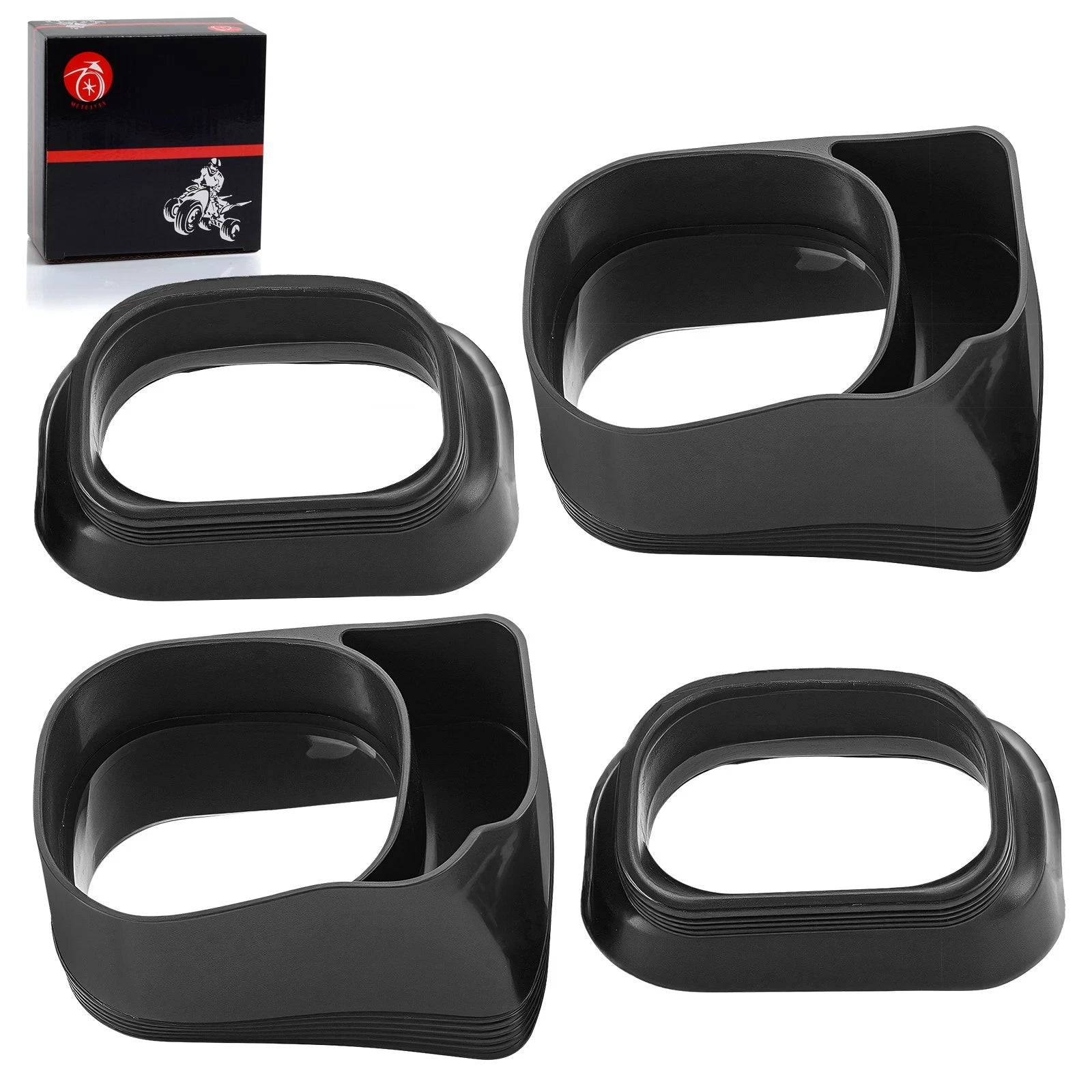 Set of 2 Ram Air Intake Duct Rubber Boots for Suzuki GSXR 600 (1997–2000) & GSXR 750 (1996–1999)