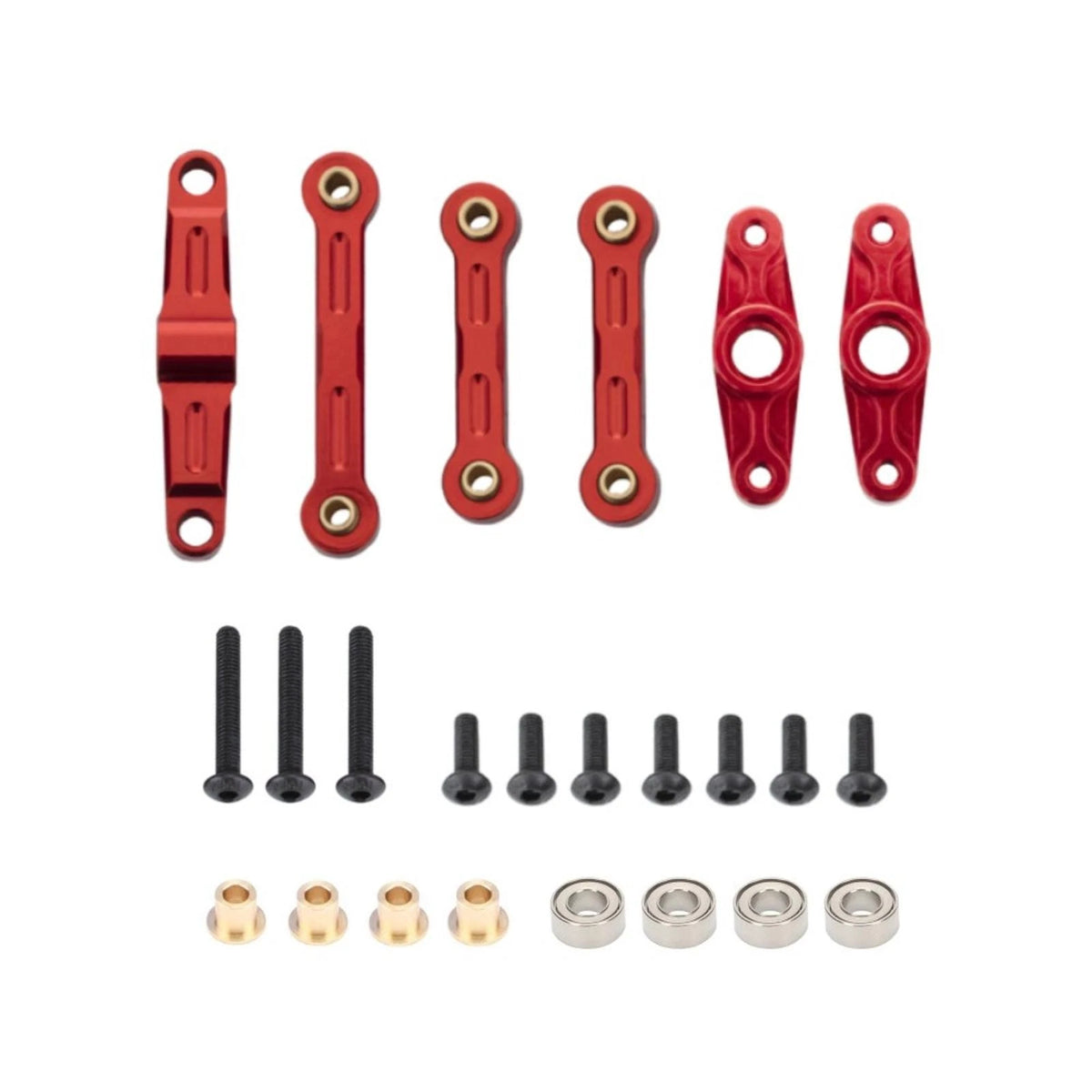 Aluminum Ball Bearing Crank Steering Set for Tamiya TT-02 (2015–2023)