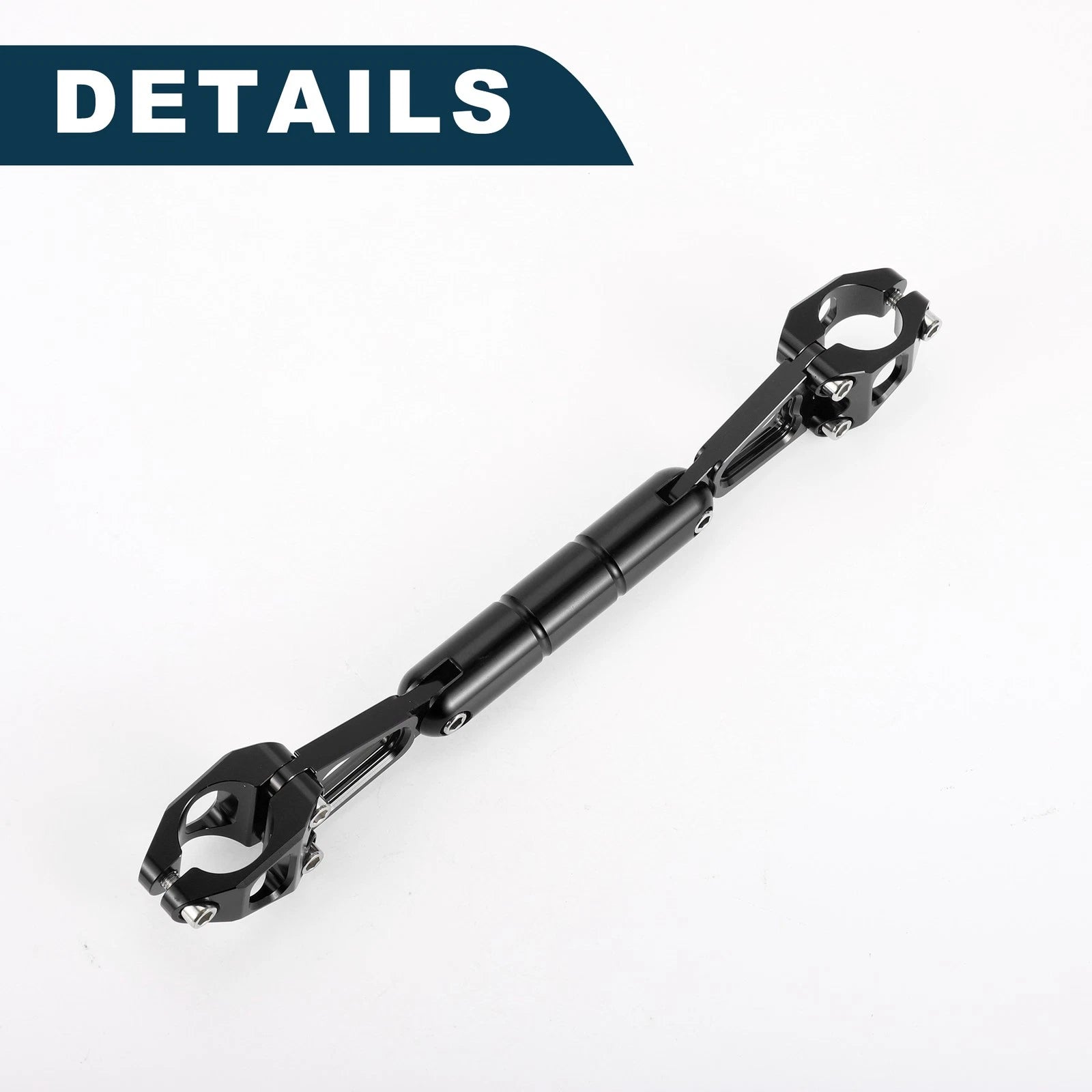 Adjustable Crossbar Handlebars for Motorcycle Motor Bike (Black) (1 Set)