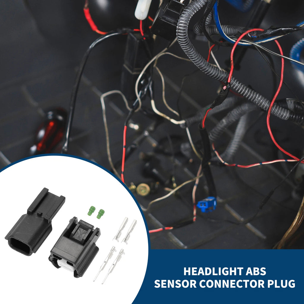 2 Pin Headlight ABS Sensor Connector Plug for Honda