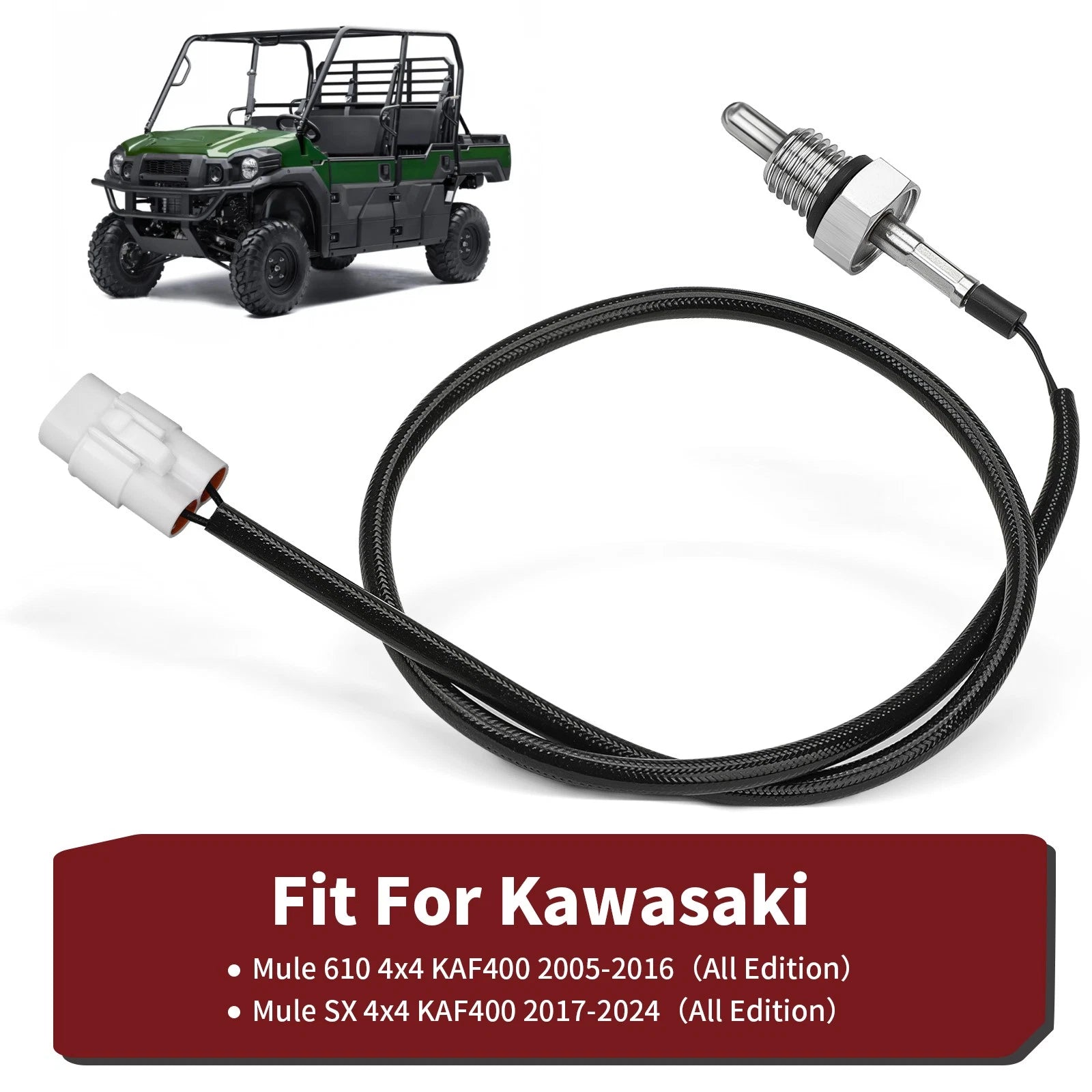 Oil Temp Sensor 21176-2108 for Kawasaki Mule 610 KAF400 (2005–2016)