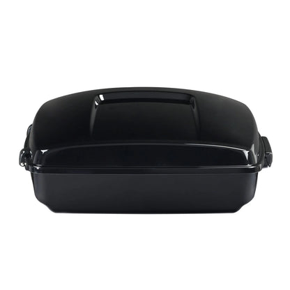 Chopped Trunk for Harley Touring (2014–2025) - Sunset Orange/Black Fade