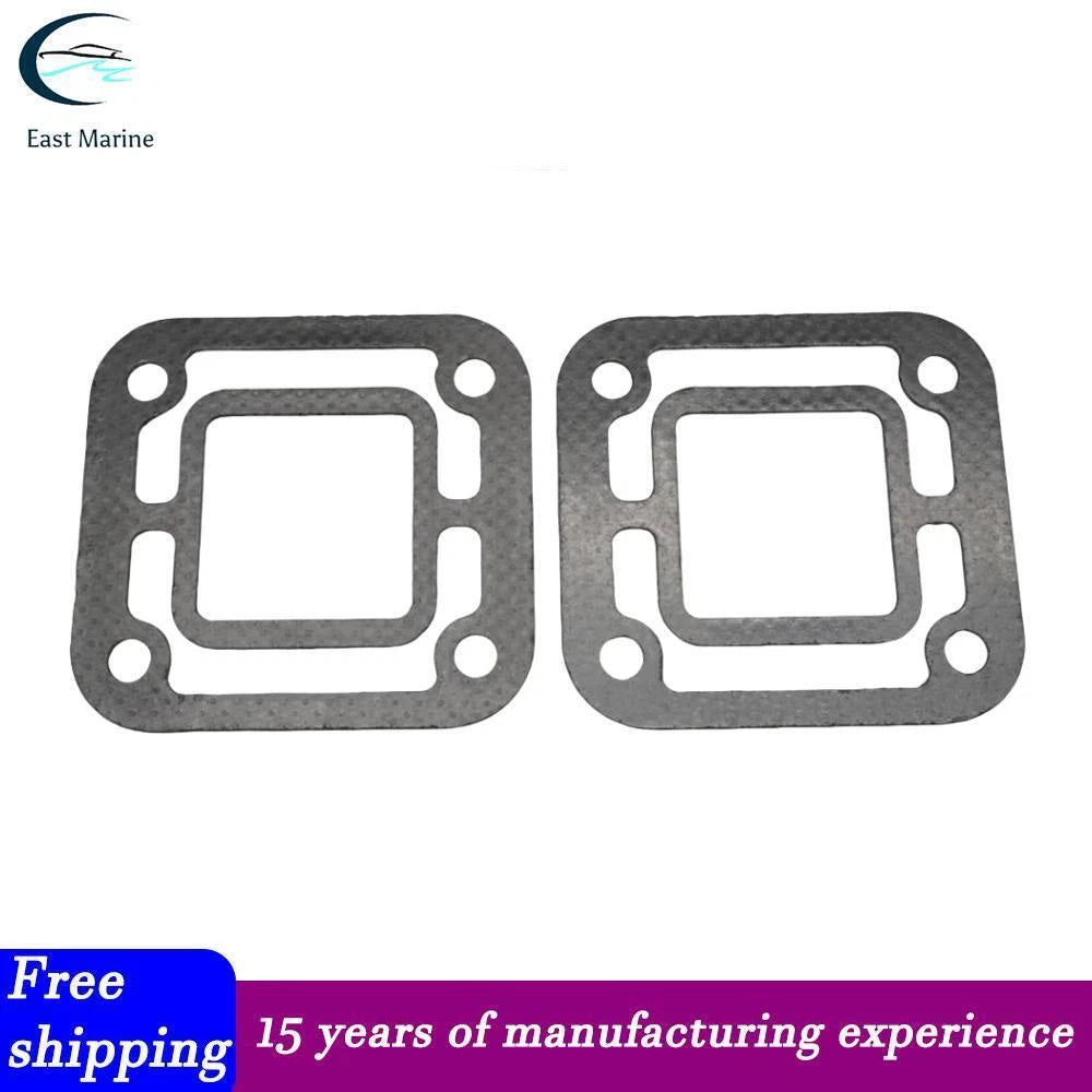 2X Exhaust Elbow Gasket for OMC Stern Drive Volvo Penta (3850495, 908013, 18-2875)
