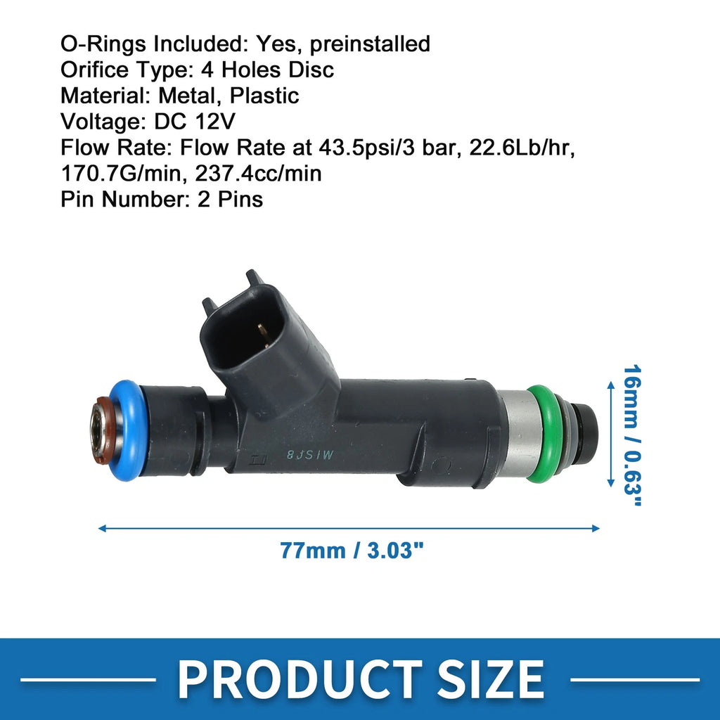 Fuel Injector Replacement for Chevrolet Malibu LS LT LTZ 2.4L (2008–2010)
