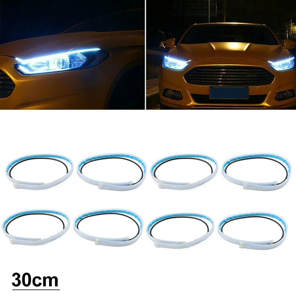 2X Sequential LED Strip Turn Signal Indicator for Universal Vehicles