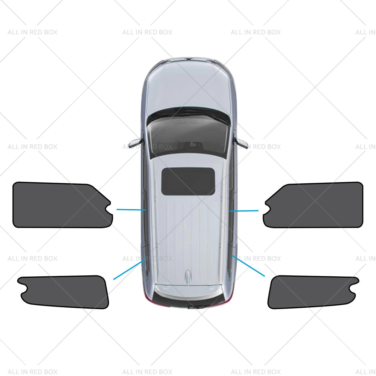 4X Car Window Shades for LDV G10 (2014–Present) Rear & Triangular