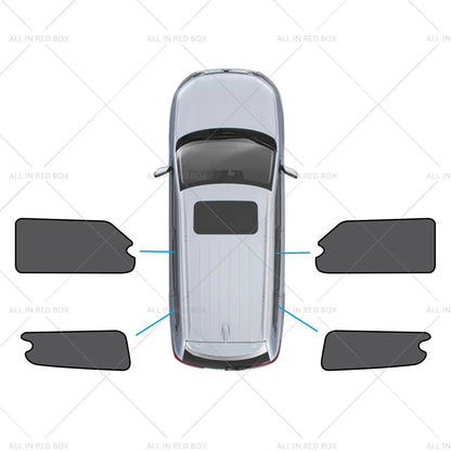 4X Car Window Shades for LDV G10 (2014–Present) Rear & Triangular