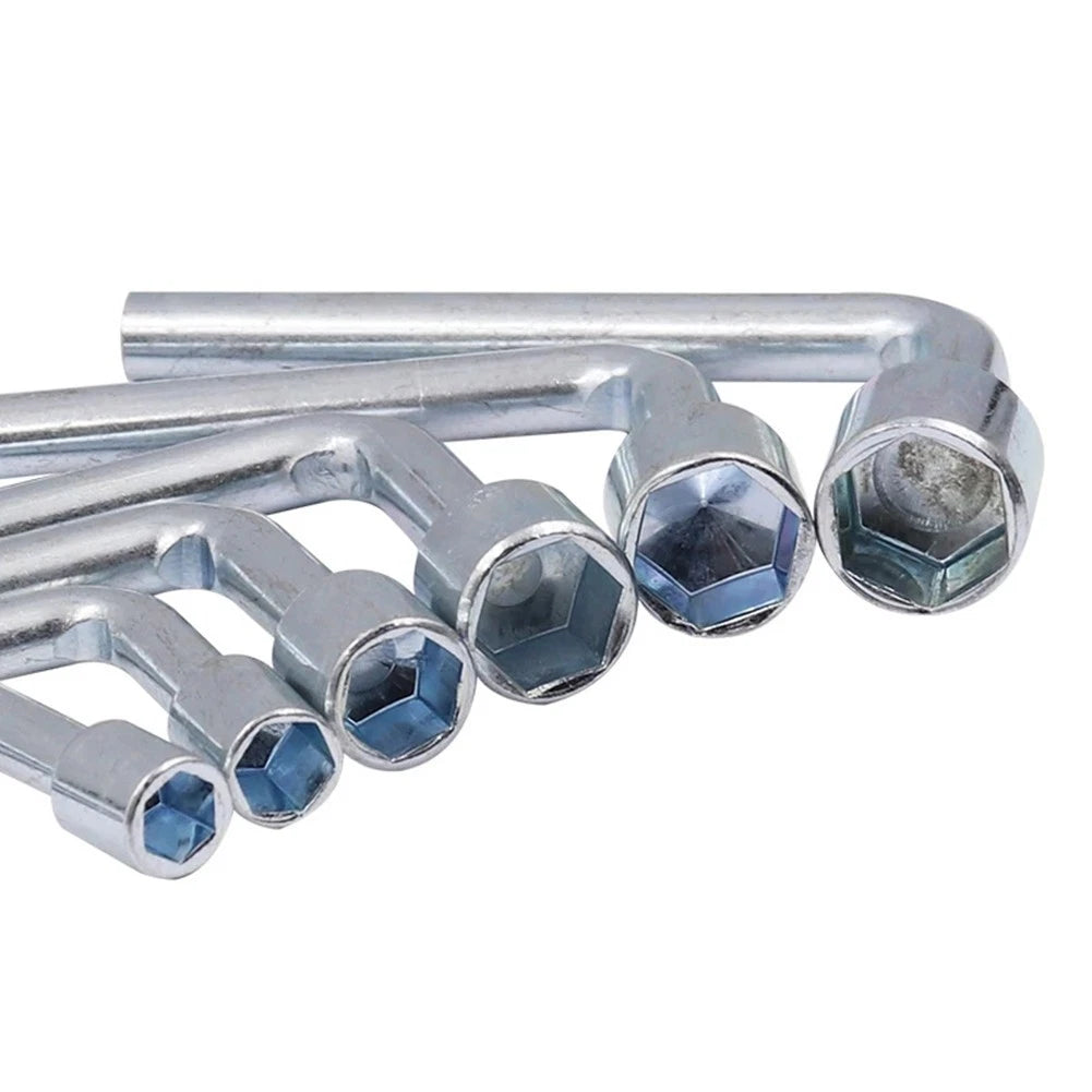 Socket Wrench Tool Set of 5 (7/8/10/12/13/14mm) Hexagonal