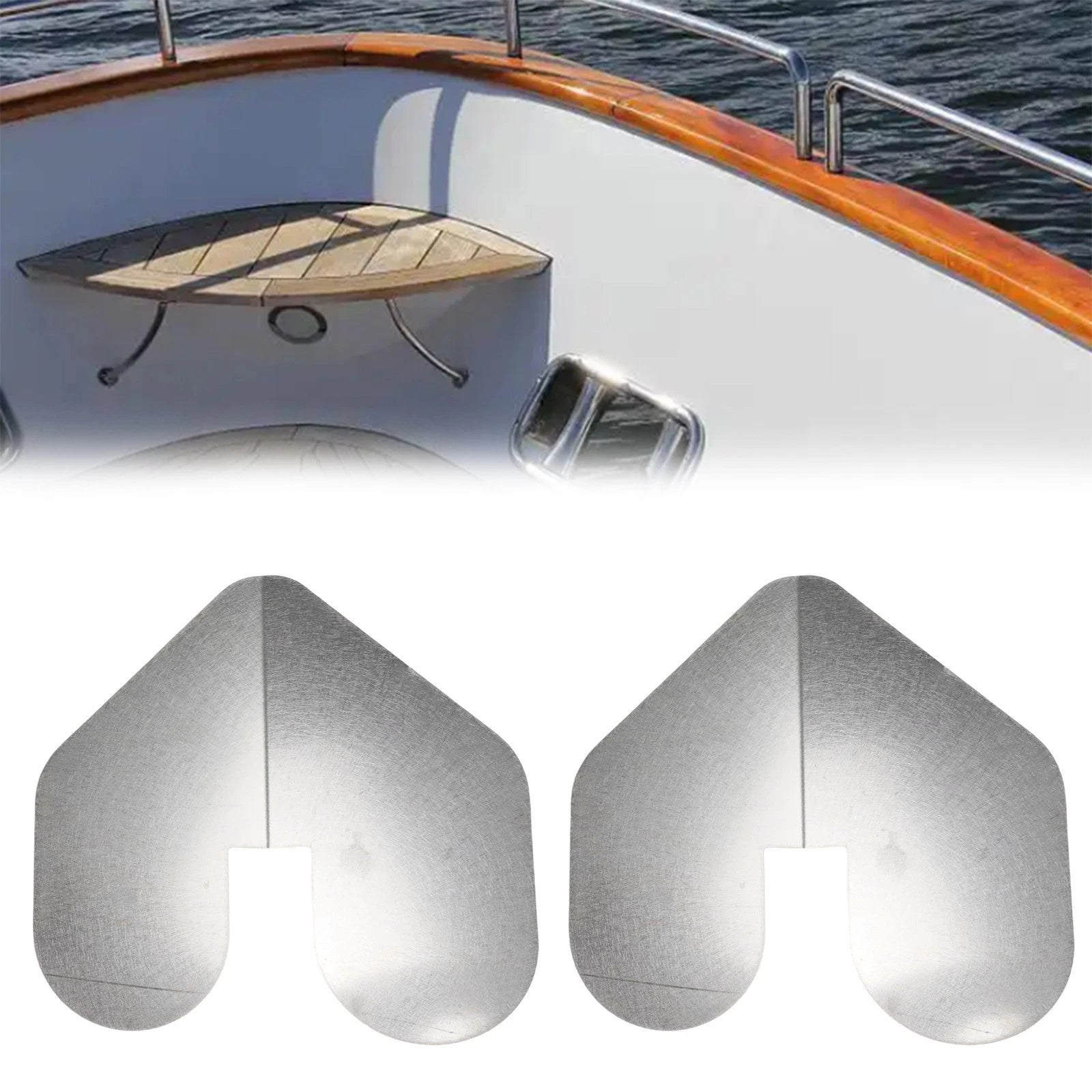 Stainless Steel Boat Bow Guards Set of 2 - Scratch Protection Solution