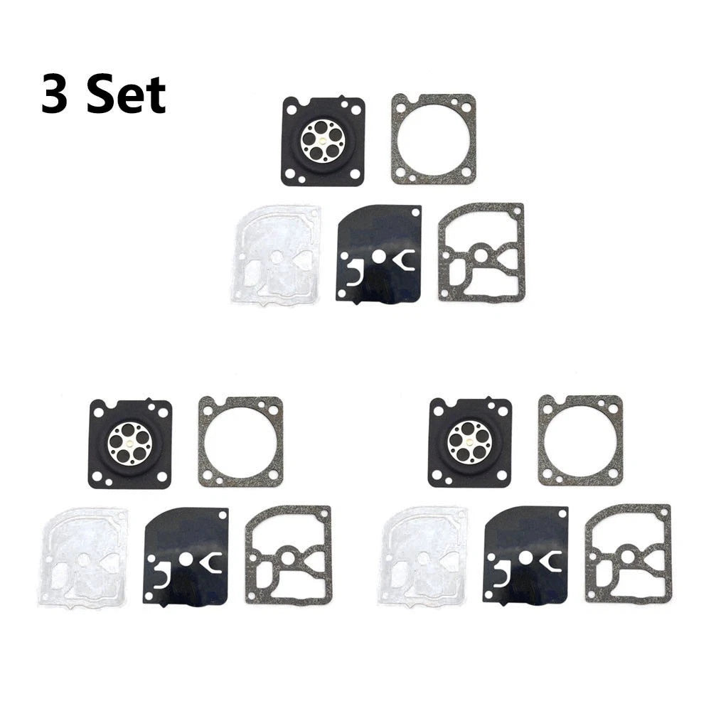 Set of 3 Carburetor Gasket Repair Kit for ZAMA GND-105 C1M-EL44 Chainsaw