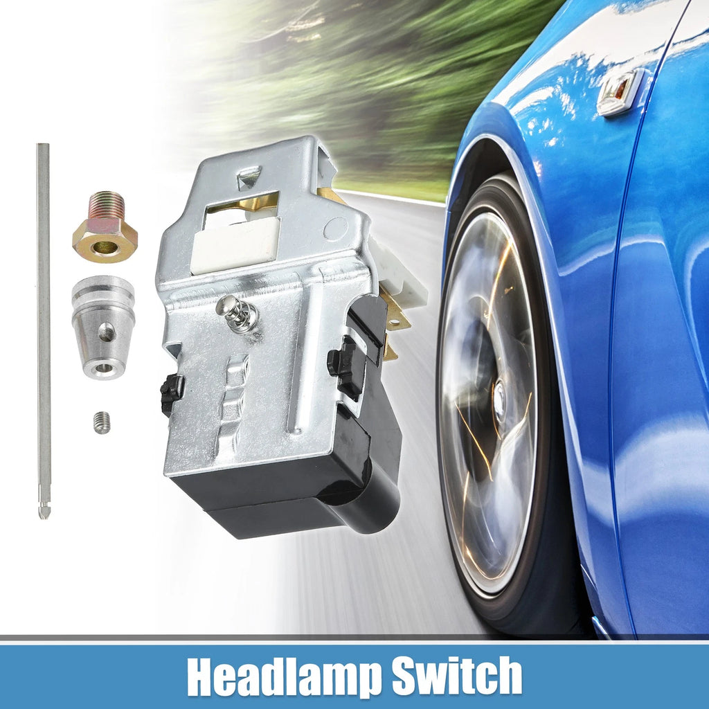 Car Headlight Switch Replacement for GM Chevy (1965–1970) Silver Tone