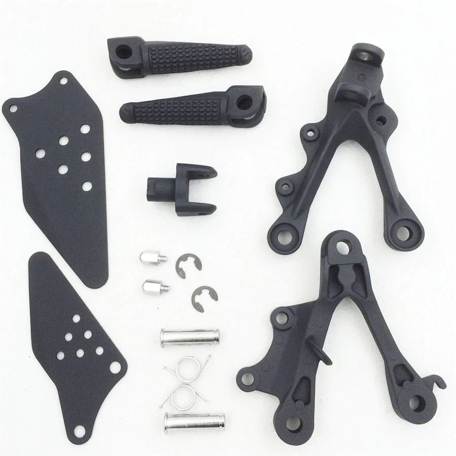 Foot Peg Brackets for Kawasaki ZX6R (2009–2011) - Silver